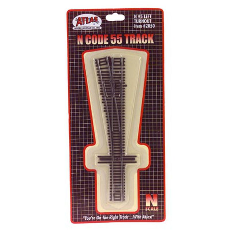 N Code 55 #5 Left-Hand Turnout