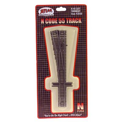 N Code 55 #5 Left-Hand Turnout N Code 55 #5 Left-Hand Turnout