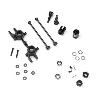 M6 Driveshafts and Steering Blocks, Front, 6mm: Slash 4X4 M6 Driveshafts and Steering Blocks, Front, 6mm: Slash 4X4