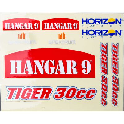 Decal Sheet: Tiger 30cc Decal Sheet: Tiger 30cc
