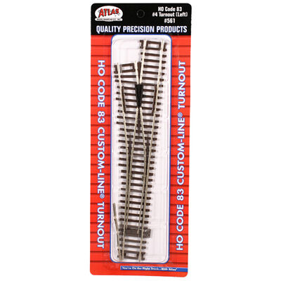 HO Code 83 #4 Custom Left-Hand Turnout HO Code 83 #4 Custom Left-Hand Turnout