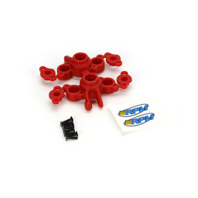 Axle Carriers, Red: 1/16 EVR/SLH Axle Carriers, Red: 1/16 EVR/SLH