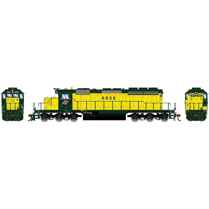 HO ATH SD40-2 Locomotive w/DCC & Sound, CNW #6808