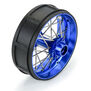 1/4 Pro-Spec Aluminum V2 Bead Rear Wheel Blue/Blue (1): Promoto-SM