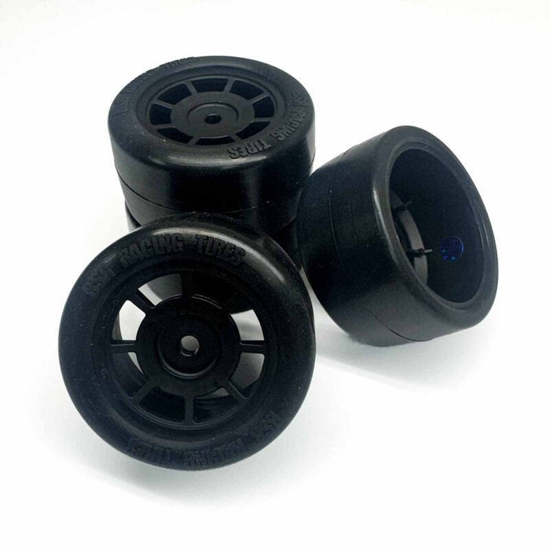 1/12 Pre-Mounted Race Radials, Blue "32" Carpet Compound (4)