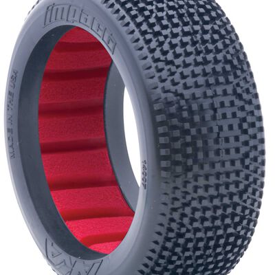 1/8 Impact Soft Tires, Red Inserts (2): Buggy 1/8 Impact Soft Tires, Red Inserts (2): Buggy