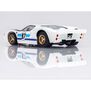 HO 1966 Ford GT40 Mk.II #97 Mega G+ Slot Car, White & Black