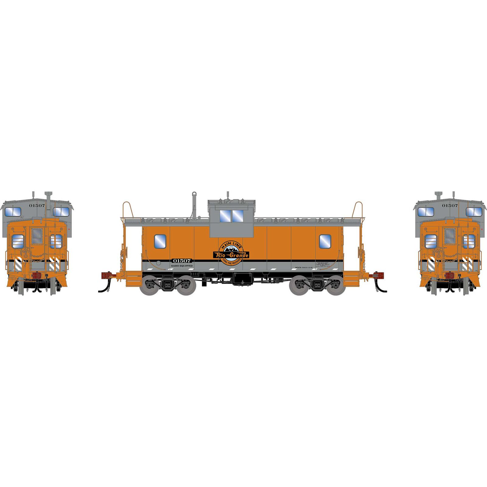 HO GEN ICC Wide-Vision Caboose Lights & Sound, DRGW #01507