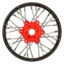 1/4 Pro-Spec Aluminum V2 Bead Front Wheel Black/Red (1): Promoto-SM