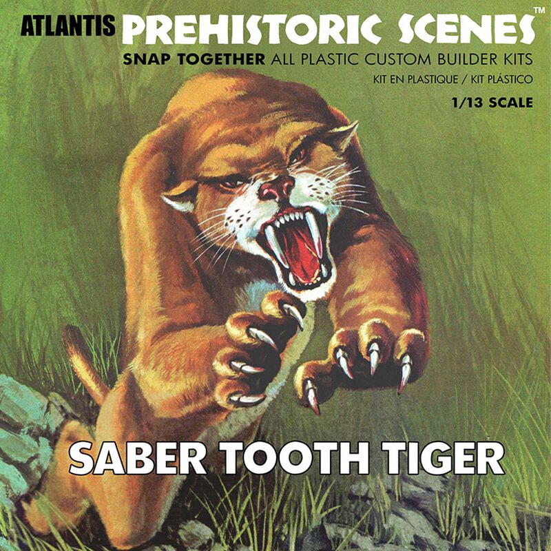 1/13 "Saber Tooth Tiger" Prehistoric Scenes Figure