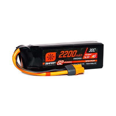14.8V 2200mAh 4S 30C Smart G2 LiPo Battery: IC3 14.8V 2200mAh 4S 30C Smart G2 LiPo Battery: IC3