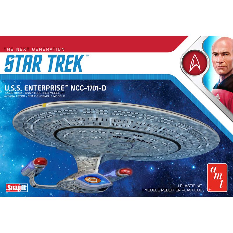 1/2500 Star Trek USS Enterprise-D Snap Model Kit