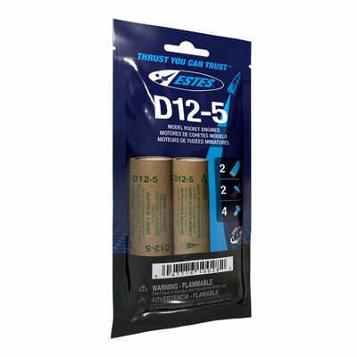 D12-5 24mm Model Rocket Engines (2) D12-5 24mm Model Rocket Engines (2)