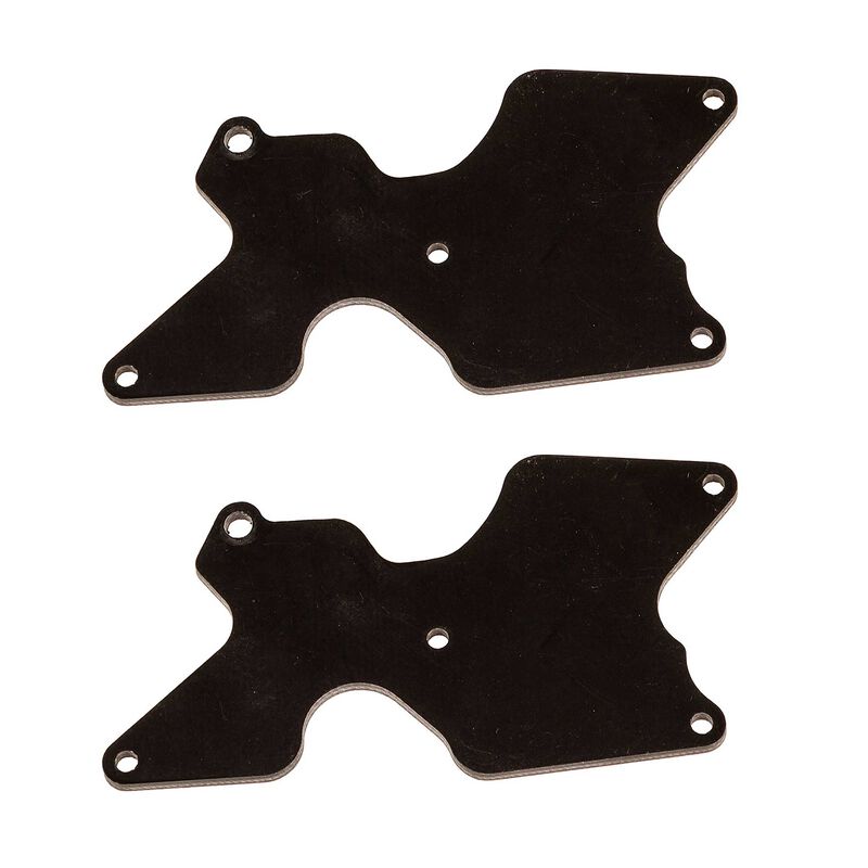 Factory Team Carbon Fiber Rear G10 2.0mm Suspension Arm Inserts, 1/8 Team Associated RC8B4