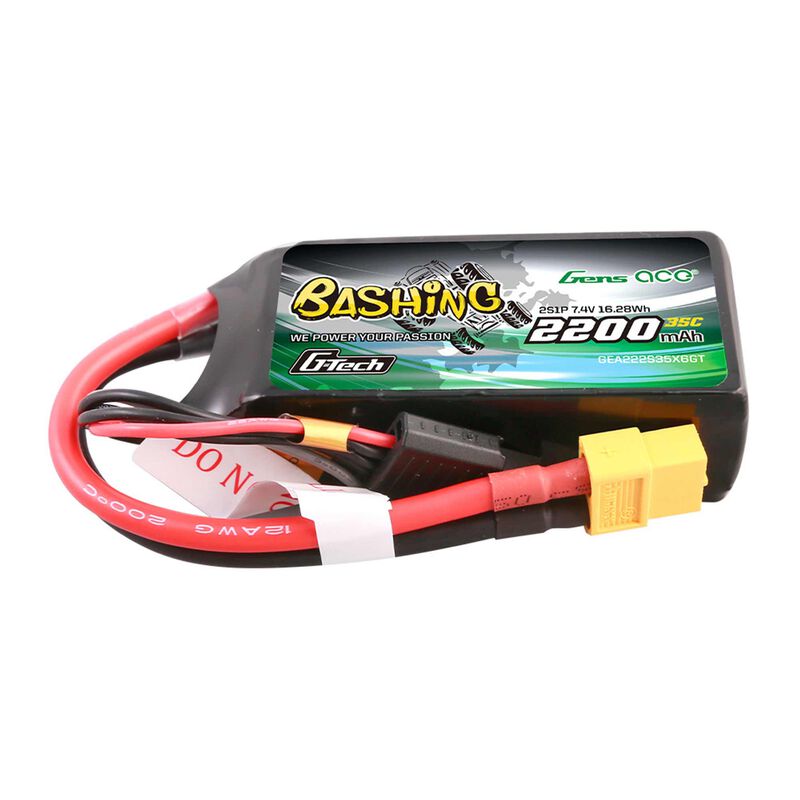 11.1V 2200mAh 3S 35C G-Tech Bashing LiPo Battery: XT60