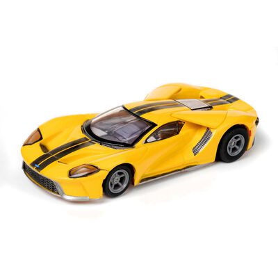 HO 2017 Ford GT Mega G+ Chassis Slot Car, Triple Yellow HO 2017 Ford GT Mega G+ Chassis Slot Car, Triple Yellow