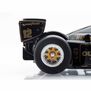 HO 1985 Lotus 97T #12 F1 Mega G+ Slot Car, Black/Gold