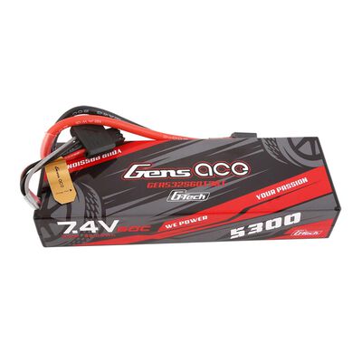 7.4V 5300mAh 2S 60C G-Tech Smart Hardcase LiPo Battery: EC3 7.4V 5300mAh 2S 60C G-Tech Smart Hardcase LiPo Battery: EC3