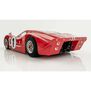 HO 1967 Ford GT40 Mk.IV #1 Mega G+ Slot Car, LeMans Red