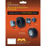 1/25 Super Single Trailer Wheel & Tire Set (4)