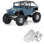 1/10 2004 Jeep LJ Clear Body/Trail Cage 12.3" Wheelbase Crawlers