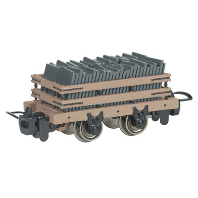 HO Thomas & Friends Narrow Gauge SLate Wagon with Load, Tan HO Thomas & Friends Narrow Gauge SLate Wagon with Load, Tan