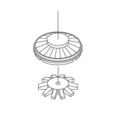 HO Fans Set, 36" Button Top/CF7 (3) HO Fans Set, 36" Button Top/CF7 (3)