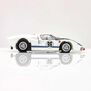 HO 1966 Ford GT40 Mk.II #96 Mega G+ Slot Car, White & Black