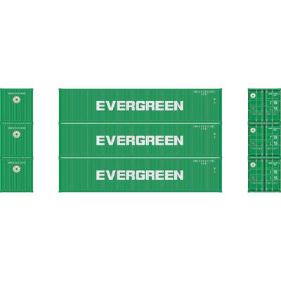 HO ATH 40' Corrugated Low-Cube Container, EMCU #822222 3/822466 9/828900 7 (3) HO ATH 40' Corrugated Low-Cube Container, EMCU #822222 3/822466 9/828900 7 (3)