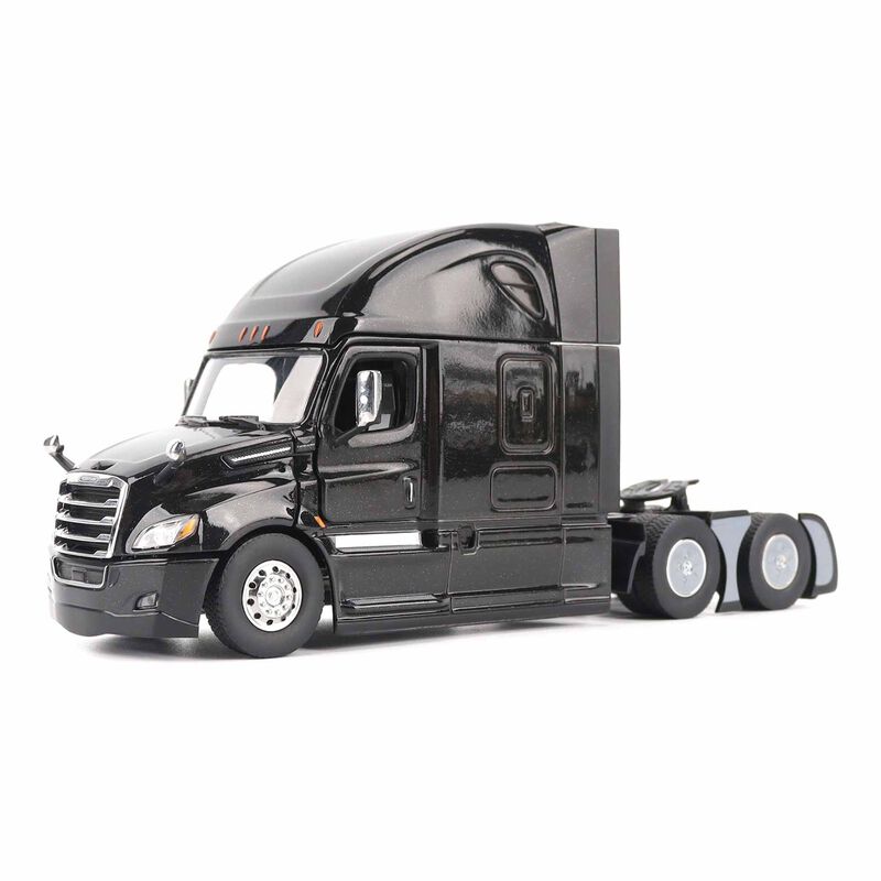 1:50 Freightliner New Cascadia - With open doors and open hoods - Black