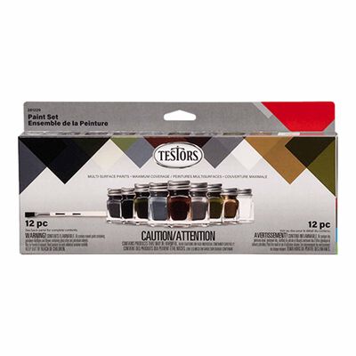 9 Bottle Enamel Paint Set, Military 9 Bottle Enamel Paint Set, Military