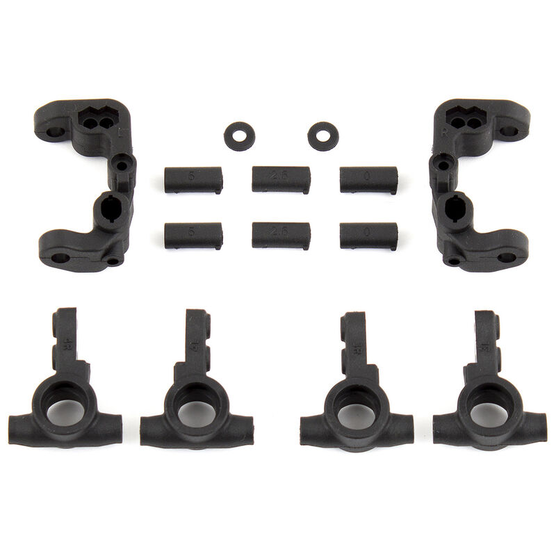 Caster and Steering Blocks, 1/10 Team Associated RC10B6.1