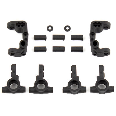 Caster and Steering Blocks, 1/10 Team Associated RC10B6.1 Caster and Steering Blocks, 1/10 Team Associated RC10B6.1