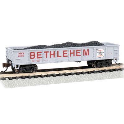 N 40' Gondola Bethlehem Steel #46636 - Gray N 40' Gondola Bethlehem Steel #46636 - Gray