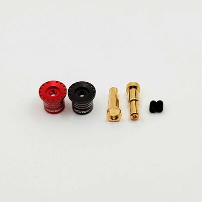 Heatsink Bullet Grips with 4-5mm Bullets, Black/Red Heatsink Bullet Grips with 4-5mm Bullets, Black/Red