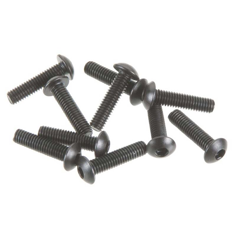 Hex Socket Button Head M3x12mm, Black (10)