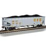 HO 40' QUAD CSX #141944 (gray & yellow)