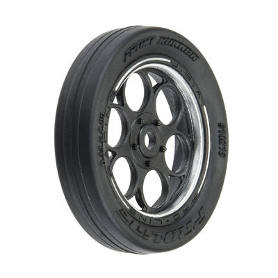 1/16 Front Runner Front Tires MTD 8mm Black/Silver (2): Mini Drag 1/16 Front Runner Front Tires MTD 8mm Black/Silver (2): Mini Drag