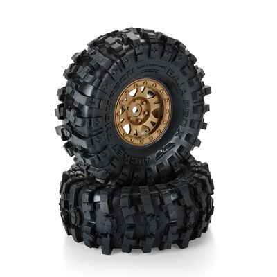1/10 Limited Edition Mickey Thompson Baja Pro X G8 1.9" Crawler Tires Mounted 12mm Bronze Impulse (2) 1/10 Limited Edition Mickey Thompson Baja Pro X G8 1.9" Crawler Tires Mounted 12mm Bronze Impulse (2)