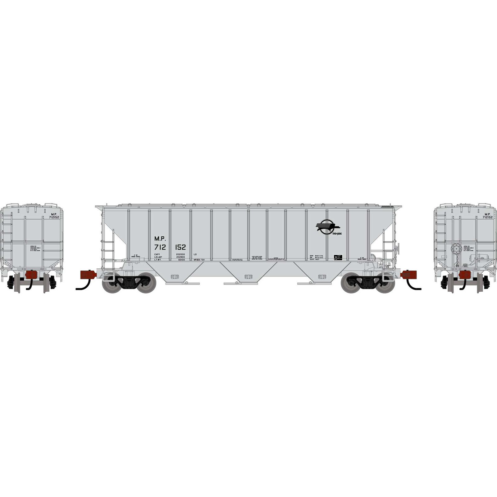 N ATH PS 4427 Covered Hopper, MP #712152