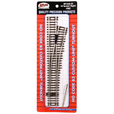 HO Code 83 #4 Custom Right-Hand Turnout HO Code 83 #4 Custom Right-Hand Turnout