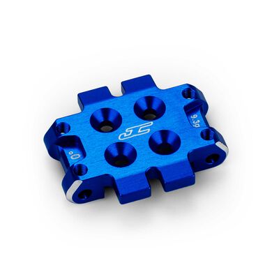 Aluminum 0 Degree Front Bulkhead, 1/10 Team Associated RC10B7, Burnt Blue Aluminum 0 Degree Front Bulkhead, 1/10 Team Associated RC10B7, Burnt Blue
