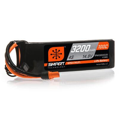 14.8V 3200mAh 4S 100C Smart LiPo Battery: IC3 14.8V 3200mAh 4S 100C Smart LiPo Battery: IC3