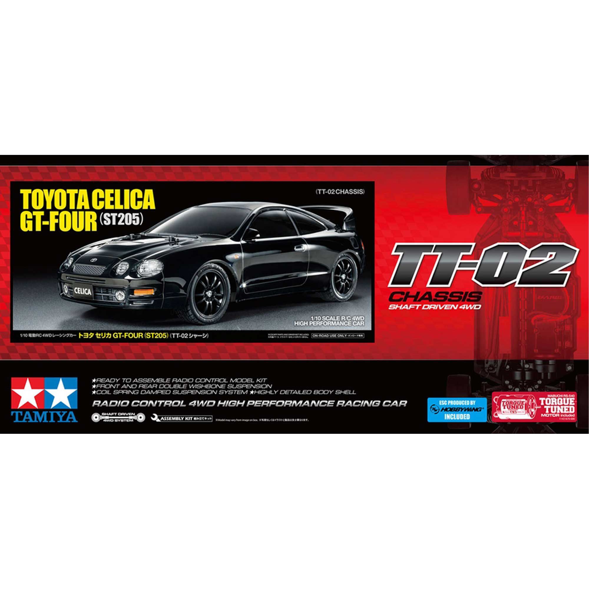 Tamiya 1/10 RC Toyota Celica GT-FOUR (ST205) (TT-02) | Tower Hobbies