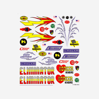 Dry Transfer Decals, Hot Rod Dry Transfer Decals, Hot Rod