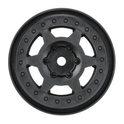 1/10 Holcomb F/R 1.55" 12mm Crawler Bead-Loc Wheels (2) Black 1/10 Holcomb F/R 1.55" 12mm Crawler Bead-Loc Wheels (2) Black