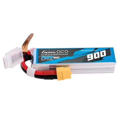 14.8V 900mAh 4S 80C G-Tech LiPo Battery: XT60 14.8V 900mAh 4S 80C G-Tech LiPo Battery: XT60