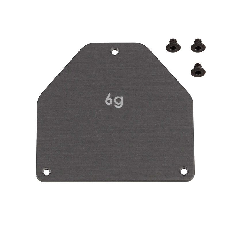 RC10B7 FT Aluminum Servo Weight Plate, 6g