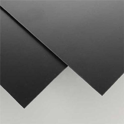 Black Styrene Sheets, .08"x8x21 (2) Black Styrene Sheets, .08"x8x21 (2)