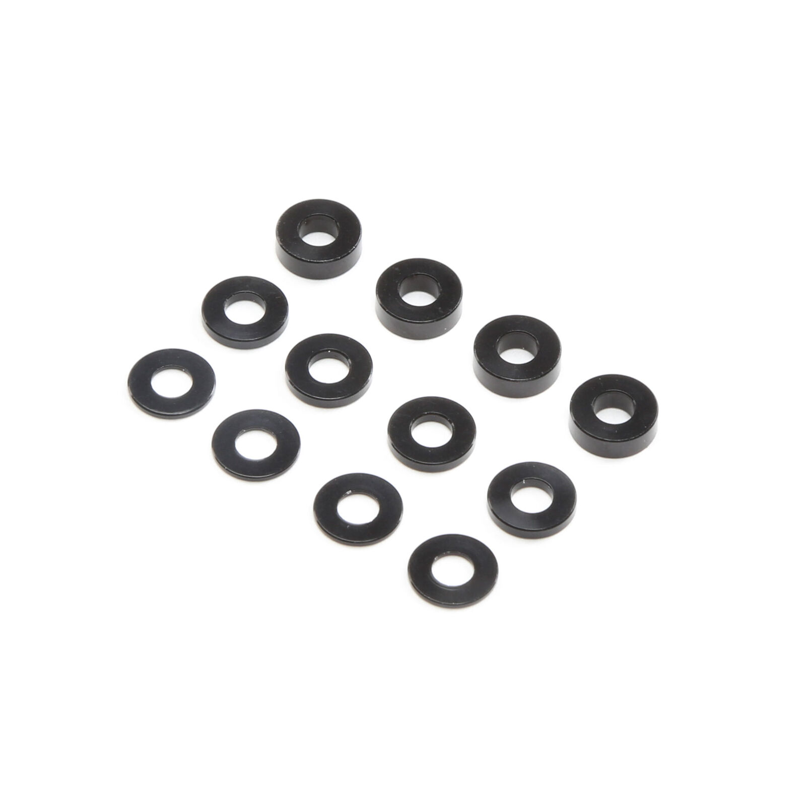 M3 Caster Block Aluminum Washer Set, Black (4)